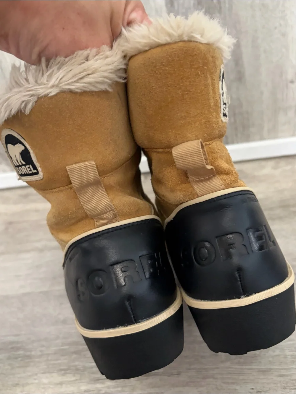 Sorel Tivoli II Snow Boot Waterproof Winter Women's 7 Tan Fut Lined Flaw